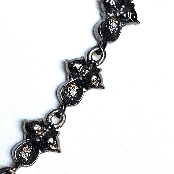 Vintage Signed Anne Klein Gemstone Chocker Necklace. - Picture 4 of 6